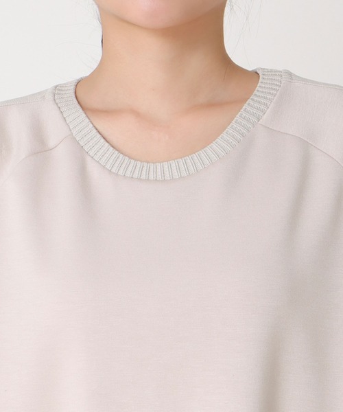Jines（ジネス）の「カットソー×ケーブルトップス（Tシャツ/カットソー・レディース・ベージュ/ホワイト/チャコールグレー・38）」の7枚目の写真
