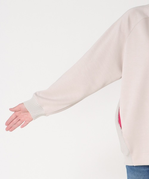 Jines（ジネス）の「カットソー×ケーブルトップス（Tシャツ/カットソー・レディース・ベージュ/ホワイト/チャコールグレー・38）」の8枚目の写真