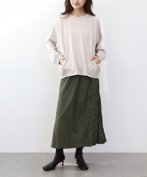 Jines（ジネス）の「カットソー×ケーブルトップス（Tシャツ/カットソー・レディース・ベージュ/ホワイト/チャコールグレー・38）」の22枚目の写真