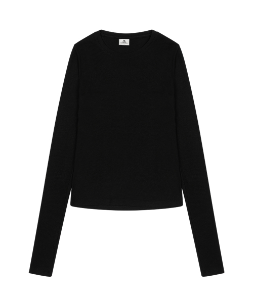 SUNDAY FRUIT MARKET(サンデーフルーツマーケット)の「W) MINI SUN LS TEE BLACK(Tシャツ/カットソー・レディース・その他・S)」の1枚目の写真