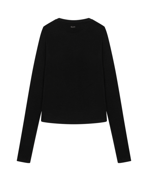 SUNDAY FRUIT MARKET(サンデーフルーツマーケット)の「W) MINI SUN LS TEE BLACK(Tシャツ/カットソー・レディース・その他・S)」の10枚目の写真