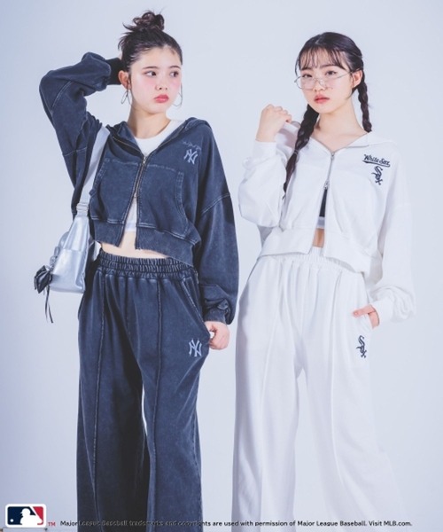 repipi armario(レピピ アルマリオ)の「【MLB】ZIPアップフーディ(パーカー・キッズ・アイボリー/ブラック/グレー・MEDIUM/LARGE)」の13枚目の写真
