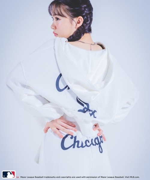 repipi armario(レピピ アルマリオ)の「【MLB】ZIPアップフーディ(パーカー・キッズ・アイボリー/ブラック/グレー・MEDIUM/LARGE)」の17枚目の写真
