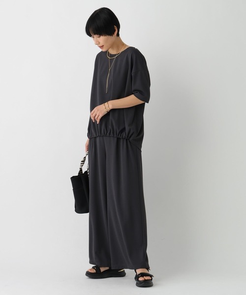 Elura(エルーラ)の「カノコジャージーパンツ/659961(その他パンツ・レディース・チャコールグレー/ブラウン・MEDIUM/LARGE)」の4枚目の写真