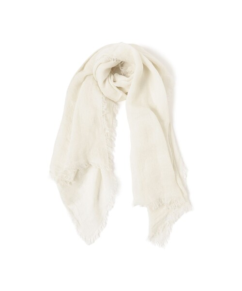 Demi-Luxe BEAMS（デミルクス ビームス）の「ASAUCE MELER / リネン ガーゼ ストール（ストール/ショール・レディース・ナチュラル/グレー/ダークブラウン・ONE SIZE）」の15枚目の写真