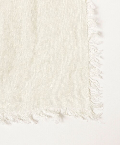 Demi-Luxe BEAMS（デミルクス ビームス）の「ASAUCE MELER / リネン ガーゼ ストール（ストール/ショール・レディース・ナチュラル/グレー/ダークブラウン・ONE SIZE）」の13枚目の写真