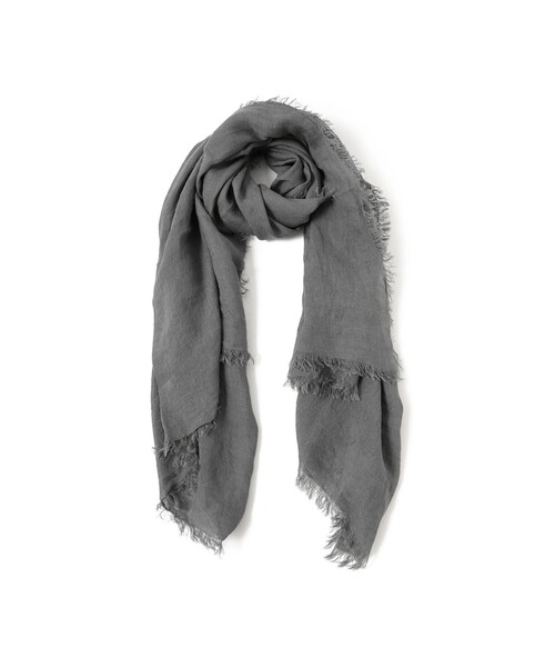 Demi-Luxe BEAMS（デミルクス ビームス）の「ASAUCE MELER / リネン ガーゼ ストール（ストール/ショール・レディース・ナチュラル/グレー/ダークブラウン・ONE SIZE）」の11枚目の写真