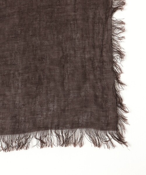Demi-Luxe BEAMS（デミルクス ビームス）の「ASAUCE MELER / リネン ガーゼ ストール（ストール/ショール・レディース・ナチュラル/グレー/ダークブラウン・ONE SIZE）」の5枚目の写真