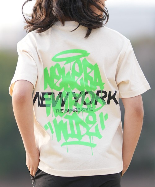 NEW ERA（ニューエラ）の「NEW ERA/ニューエラ 半袖 Tシャツ キッズ YTH SS CT TEGGING（Tシャツ/カットソー・キッズ・ブラック/ホワイト/クリーム・160cm/150cm/140cm/130cm）」の3枚目の写真