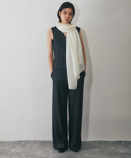 SMILE ORCHID(スマイルオーキッド)の「シアーショールストール(ストール/ショール・レディース・ブラック/アイボリー/モカ・FREE)」の7枚目の写真