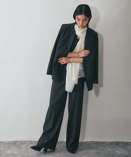 SMILE ORCHID(スマイルオーキッド)の「シアーショールストール(ストール/ショール・レディース・ブラック/アイボリー/モカ・FREE)」の10枚目の写真