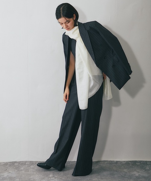 SMILE ORCHID(スマイルオーキッド)の「シアーショールストール(ストール/ショール・レディース・ブラック/アイボリー/モカ・FREE)」の12枚目の写真