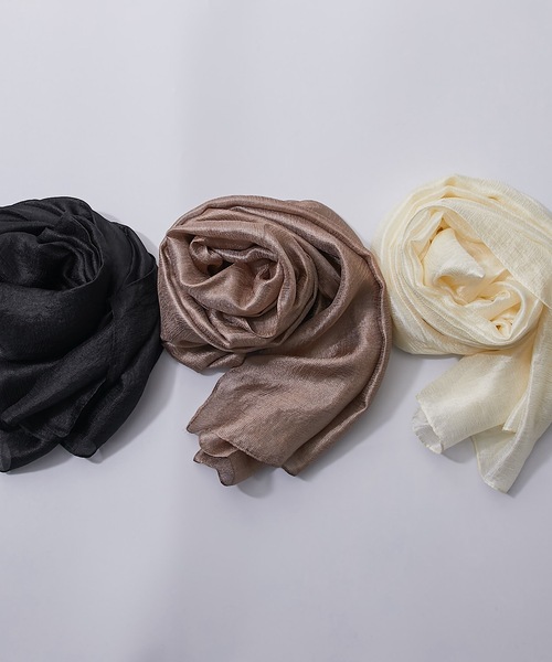 SMILE ORCHID(スマイルオーキッド)の「シアーショールストール(ストール/ショール・レディース・ブラック/アイボリー/モカ・FREE)」の19枚目の写真