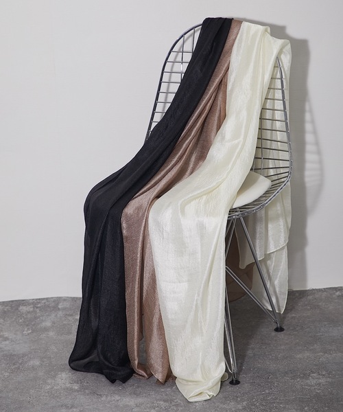 SMILE ORCHID(スマイルオーキッド)の「シアーショールストール(ストール/ショール・レディース・ブラック/アイボリー/モカ・FREE)」の17枚目の写真