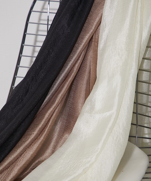 SMILE ORCHID(スマイルオーキッド)の「シアーショールストール(ストール/ショール・レディース・ブラック/アイボリー/モカ・FREE)」の20枚目の写真