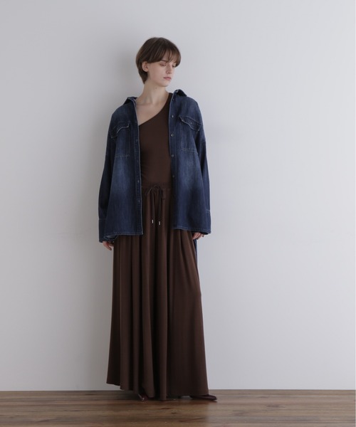 LE PHIL（ルフィル）の「◆ウォッシュドデニムシャツA（シャツ/ブラウス・レディース・ブルー/ネイビー・F）」の15枚目の写真