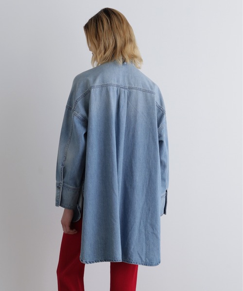 LE PHIL（ルフィル）の「◆ウォッシュドデニムシャツA（シャツ/ブラウス・レディース・ブルー/ネイビー・F）」の13枚目の写真