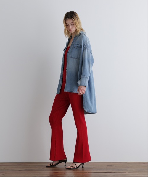 LE PHIL（ルフィル）の「◆ウォッシュドデニムシャツA（シャツ/ブラウス・レディース・ブルー/ネイビー・F）」の4枚目の写真