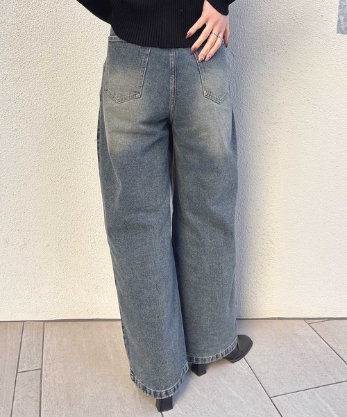 INGNI（イング）の「バレルレッグデニムパンツ（デニムパンツ・レディース・ブルー系その他/ブラック/ブルー系その他4・S/M）」の22枚目の写真