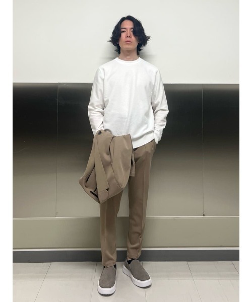AOURE（アウール）の「LUME クルーネック（ニット/セーター・メンズ・ホワイト/ミント/ブラック・MEDIUM/LARGE/SMALL/X-LARGE）」の9枚目の写真