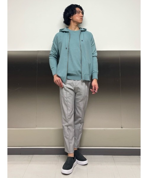 AOURE（アウール）の「LUME クルーネック（ニット/セーター・メンズ・ホワイト/ミント/ブラック・MEDIUM/LARGE/SMALL/X-LARGE）」の10枚目の写真