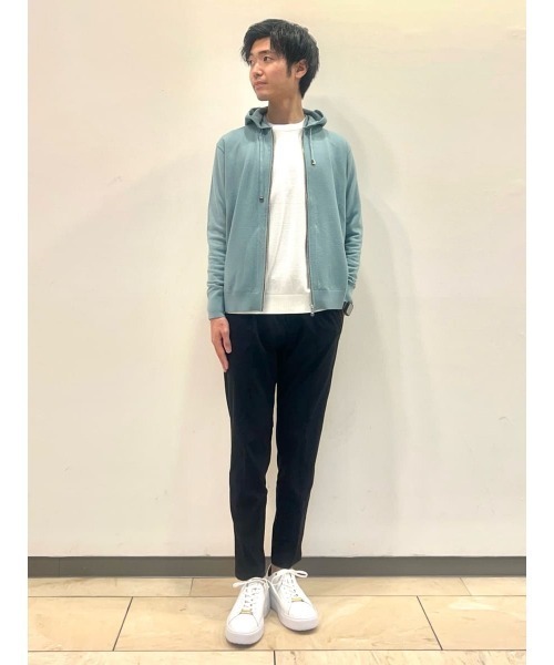 AOURE（アウール）の「LUME クルーネック（ニット/セーター・メンズ・ホワイト/ミント/ブラック・MEDIUM/LARGE/SMALL/X-LARGE）」の5枚目の写真