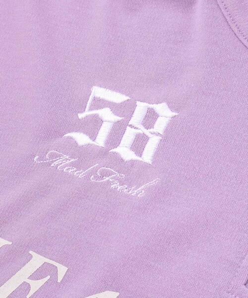 ZIDDY（ジディ）の「ハーフジップドロップショルダートップス＆短丈半袖Tシャツセット(130~160cm)（その他トップス・キッズ・ブラック/パープル・130cm/140cm/FREE/150cm）」の18枚目の写真