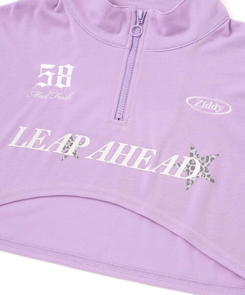 ZIDDY（ジディ）の「ハーフジップドロップショルダートップス＆短丈半袖Tシャツセット(130~160cm)（その他トップス・キッズ・ブラック/パープル・130cm/140cm/FREE/150cm）」の20枚目の写真