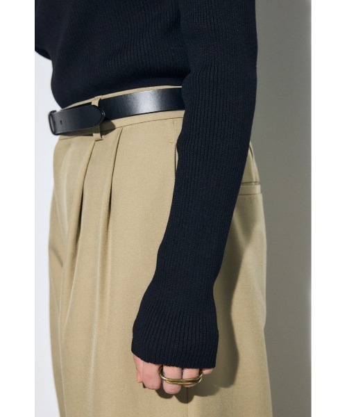 AZUL by moussy(アズールバイマウジー)の「ドレープ長袖ニットトップス(ニット/セーター・レディース・アイボリー/ブラック/シルバー/ライトパープル・FREE)」の16枚目の写真