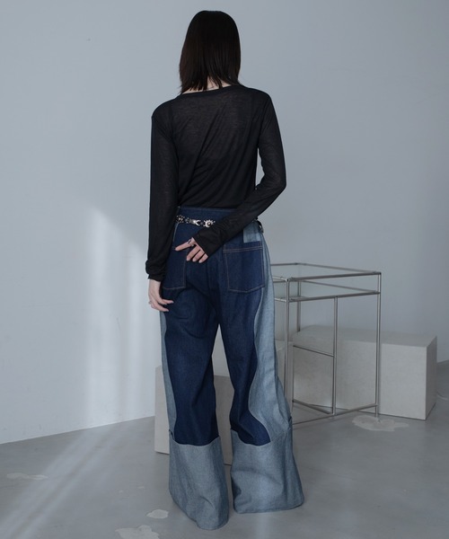 VACANCY(ヴァカンシー)の「ウエスタンバックルベルト/細ベルト(ベルト・レディース・ブラック・FREE)」の8枚目の写真