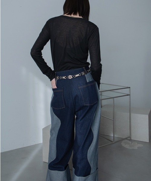 VACANCY(ヴァカンシー)の「ウエスタンバックルベルト/細ベルト(ベルト・レディース・ブラック・FREE)」の9枚目の写真