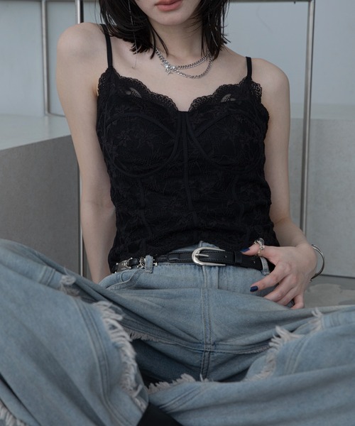 VACANCY(ヴァカンシー)の「ウエスタンバックルベルト/細ベルト(ベルト・レディース・ブラック・FREE)」の14枚目の写真