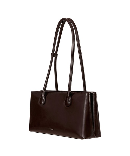 STANDOIL（スタンドオイル）の「STAND OIL/スタンドオイル SQUARE LOW BAG ブランドロゴ スクエアローバッグ ハンドバッグ 2026年春夏（ハンドバッグ・レディース・ブラウン・FREE）」の2枚目の写真