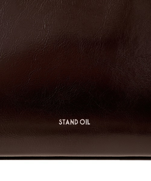 STANDOIL（スタンドオイル）の「STAND OIL/スタンドオイル SQUARE LOW BAG ブランドロゴ スクエアローバッグ ハンドバッグ 2026年春夏（ハンドバッグ・レディース・ブラウン・FREE）」の4枚目の写真