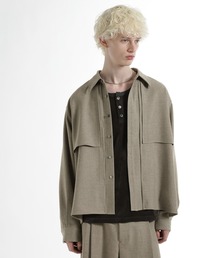 HARE（ハレ）の「レイヤードメランジシャツ(HARE)（シャツ/ブラウス）」