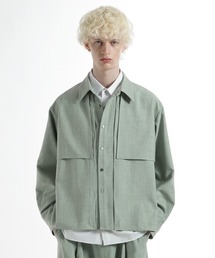 HARE（ハレ）の「レイヤードメランジシャツ(HARE)（シャツ/ブラウス）」