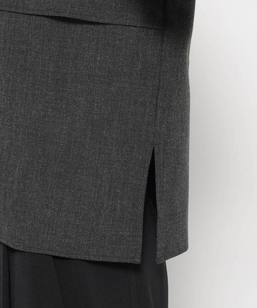 HARE（ハレ）の「レイヤードメランジシャツ(HARE)（シャツ/ブラウス・メンズ・ブラック/グリーン/ベージュ・FREE）」の14枚目の写真