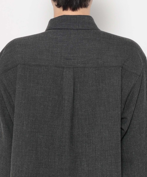 HARE（ハレ）の「レイヤードメランジシャツ(HARE)（シャツ/ブラウス・メンズ・ブラック/グリーン/ベージュ・FREE）」の17枚目の写真