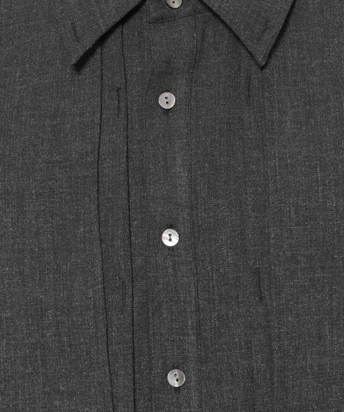 HARE（ハレ）の「レイヤードメランジシャツ(HARE)（シャツ/ブラウス・メンズ・ブラック/グリーン/ベージュ・FREE）」の21枚目の写真