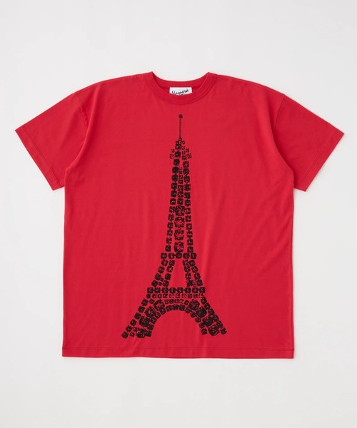 L.H.P（エルエイチピー）の「VAQUERA×MOUSSY/ヴァケラ×マウジー/VQ PARIS SYNDROME T SHIRT（Tシャツ/カットソー・レディース・レッド/ホワイト/ブラック・S/M）」の3枚目の写真
