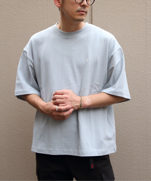GYMPHLEX(ジムフレックス)の「Gymphlex/ジムフレックス クルーネックショートスリーブプルオーバー CREWNECK SHORTSLEEVE PULLOVER GY-C0541 KTS(メンズ)(Tシャツ/カットソー・メンズ・ダークブルー/イエロー/グレー・L/M)」の1枚目の写真