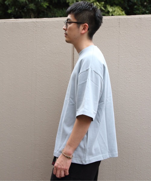 GYMPHLEX(ジムフレックス)の「Gymphlex/ジムフレックス クルーネックショートスリーブプルオーバー CREWNECK SHORTSLEEVE PULLOVER GY-C0541 KTS(メンズ)(Tシャツ/カットソー・メンズ・ダークブルー/イエロー/グレー・L/M)」の6枚目の写真
