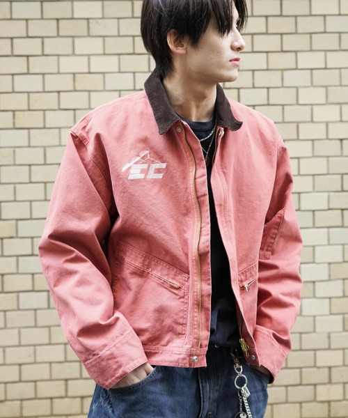 THRIFTY LOOK(スリフティールック)の「THRIFTY LOOK / スリフティールック CROPPED ENGINEER JACKET ダック ショート ジップジャケット(ブルゾン・メンズ・ワイン/ブラック/グレー・MEDIUM/SMALL/LARGE)」の3枚目の写真