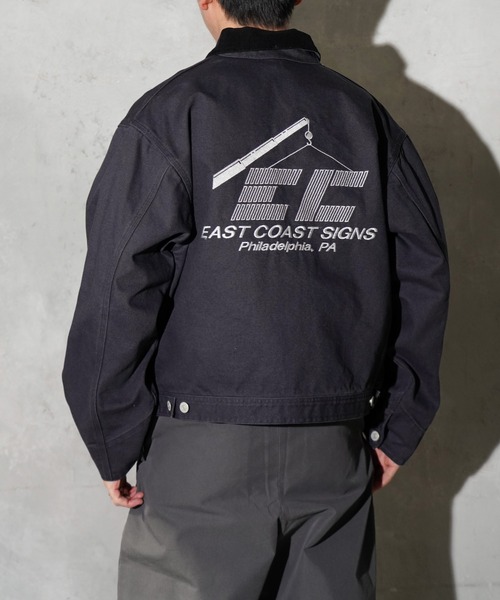 THRIFTY LOOK(スリフティールック)の「THRIFTY LOOK / スリフティールック CROPPED ENGINEER JACKET ダック ショート ジップジャケット(ブルゾン・メンズ・ワイン/ブラック/グレー・MEDIUM/SMALL/LARGE)」の11枚目の写真