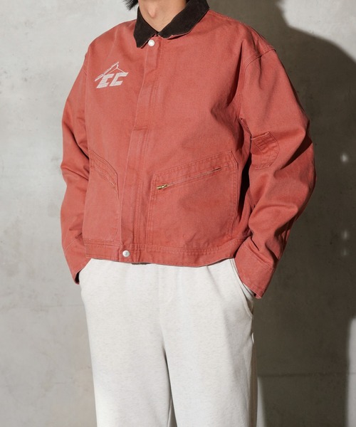 THRIFTY LOOK(スリフティールック)の「THRIFTY LOOK / スリフティールック CROPPED ENGINEER JACKET ダック ショート ジップジャケット(ブルゾン・メンズ・ワイン/ブラック/グレー・MEDIUM/SMALL/LARGE)」の13枚目の写真