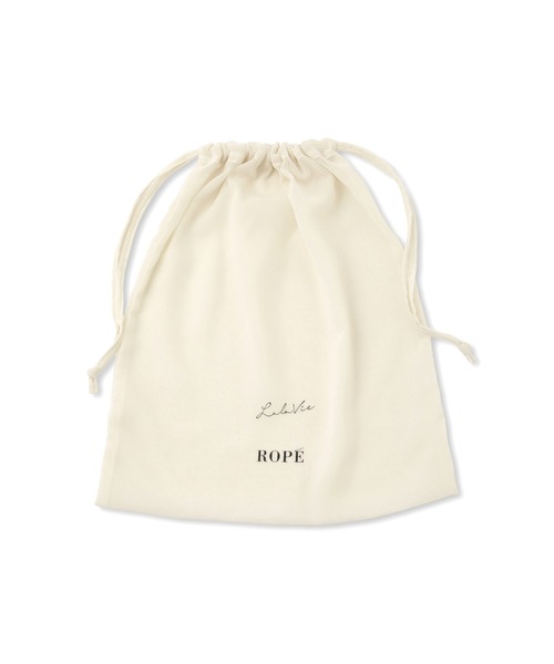 ROPE'（ロペ）の「【Lala Vie(ララヴィ)】別注カップ付きキャミソール(巾着付き)/イージーケア（キャミソール・レディース・ブラック/ホワイト・FREE）」の3枚目の写真