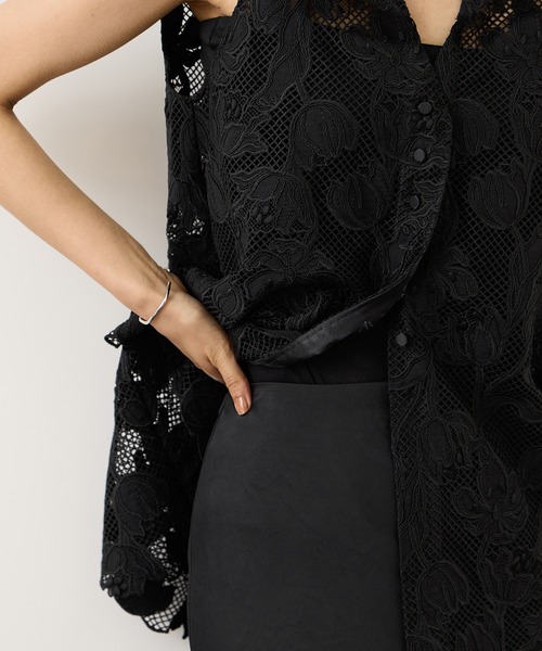 ROPE'(ロペ)の「【Lala Vie(ララヴィ)】別注カップ付きキャミソール(巾着付き)/イージーケア(キャミソール・レディース・ブラック/ホワイト・FREE)」の8枚目の写真