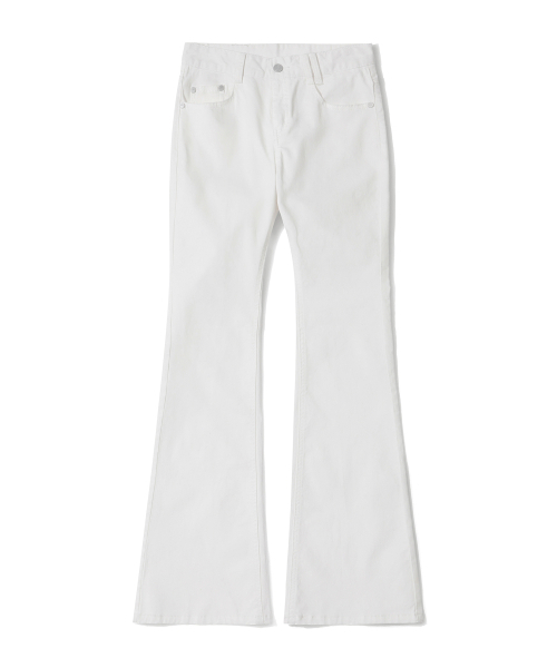 DECET WOMEN（デケット ウーマン）の「(コットン)SignatureスリムローライズフレアジーンズDCWPT006WHITE（その他パンツ・レディース・その他・X-SMALL/SMALL/MEDIUM/LARGE）」の11枚目の写真