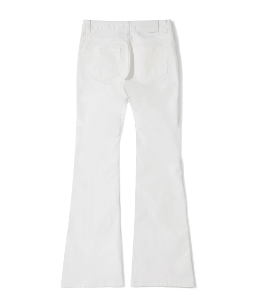 DECET WOMEN（デケット ウーマン）の「(コットン)SignatureスリムローライズフレアジーンズDCWPT006WHITE（その他パンツ・レディース・その他・X-SMALL/SMALL/MEDIUM/LARGE）」の12枚目の写真