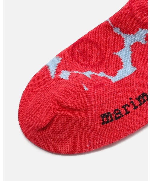 marimekko（マリメッコ）の「【Kids】Makeinen Unikko / Kids  socks（ソックス/靴下・キッズ・レッド/ライトピンク・19/22/25/28/31）」の7枚目の写真
